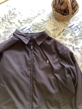 Ralph Lauren Black Microfiber Harrington Jacket 3XB - One Owner